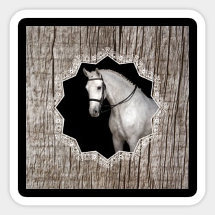 White horse Sticker